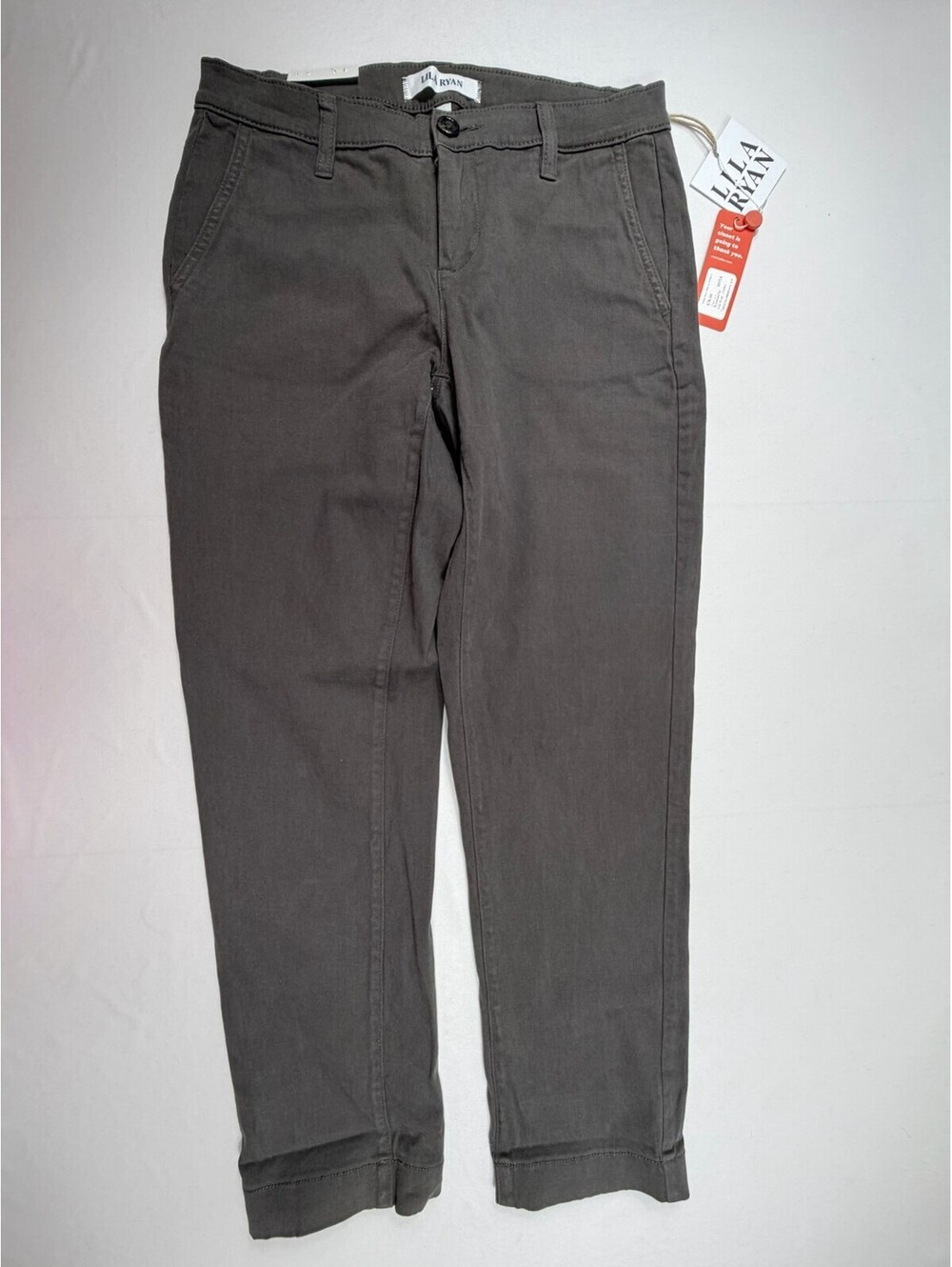 Lila Ryan Women's Gray Chino Pants Size 4 with Tags